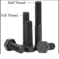 UNC BWS Half thread hex bot High quality bolts  8.8 10.9 12.9 grade black hex bolt carbon steel hex bolt